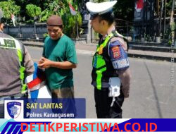Jaga Kamseltibcar Lantas, Satlantas Polres Karangasem Atensi Beat 1 Melalui  Patroli Dialogis 