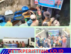 Akibat kemarau Warga Desa Teluk Kecapi Oi Kesulitan Mendapatkan Air Bersih, Pemdes Setempat Berikan Bantuan