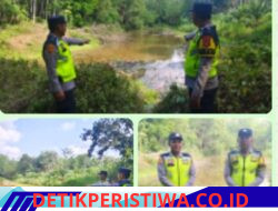 Polsek Belitang III Polres Oku Timur Melaksanakan Kegiatam Mitigasi Karhutla Dan Pengecekan Embung Yang Ada, di Wilkum Polsek Belitang III