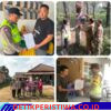 Giat Sat Binmas Polres Oku Timur Melaksanakan Pencegahan Karhutla, di Wilkum Polres Oku Timur.