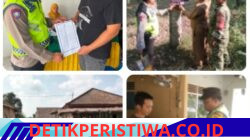 Giat Sat Binmas Polres Oku Timur Melaksanakan Pencegahan Karhutla, di Wilkum Polres Oku Timur.
