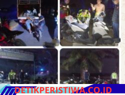Gabungan Sat Lantas Polres Oku Timur Dan Polsek Belitang I Melaksanakan Kegiatan KRYD Antisipasi Balap Liar
