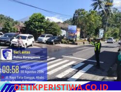 Pastikan Jalur Kawasan Wisata Lancar dan Kondusif, Sat Lantas Berikan Pengamanan Kawasan di Obyek Wisata Tirtagangga