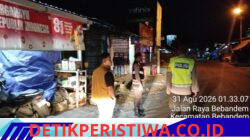Cegah Aksi Kriminalitas Dini Hari, Personel Polsek Bebandem Gelar Patroli Barcode Sasar Objek Vital