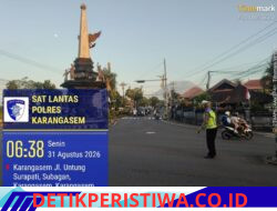 Pastikan Kelancaran Arus Lalu Lintas, Personil Lantas Rutin Lakukan Gatur Lalin di Ktl 2