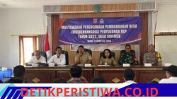 Bhabinkamtibmas Desa Sidemen Hadiri Musrenbangdes Penyusunan RKP Desa Tahun 2027, di Aula Kantor Desa Sidemen