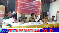 Bhabinkamtibmas Desa Sangkan Gunung Hadiri Musrenbangdes Penyusunan RKP Desa 2027, di Aula Kantor Desa Sangkan Gunung