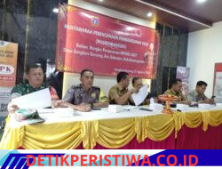 Bhabinkamtibmas Desa Sangkan Gunung Hadiri Musrenbangdes Penyusunan RKP Desa 2027, di Aula Kantor Desa Sangkan Gunung