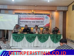 Bhabinkamtibmas Desa Telaga Tawang Hadiri Musrenbangdes Penyusunan RKP Desa Tahun 2027, di Aula Kantor Desa Telaga Tawang