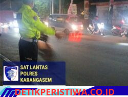 Pastikan Tertib dalam Berlalulintas Lintas dan Utamakan Keselamatan Pengguna Jalan, Satlantas Polres Karangasem Intensifkan Giat Blue Light Patrol 