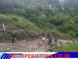 PT THL Gotong Royong Perbaikan Jalan Bersama Mitra dan Warga Atu Payung.