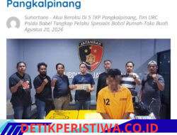 Tim URC Polda Babel Tangkap Pelaku Spesialis Bobol Rumah-Toko Buah, Akui Beraksi Di 5 TKP Pangkalpinang   