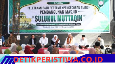 Bupati Lotim Dorong Masjid Sulukul Muttaqin Jadi Pusat Pembinaan Generasi dan Perekat Warga