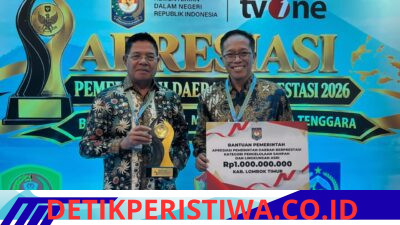 Kinerja Lingkungan Berbuah Penghargaan, Lombok Timur Raih Insentif Fiskal Rp1 Miliar