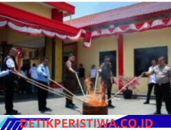 Polres Pelabuhan Belawan Musnahkan Barang Bukti Narkoba