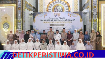 Polda Sulsel Peringati Maulid Nabi 1448 H, Kapolda Tekankan Kejujuran dan Keadilan