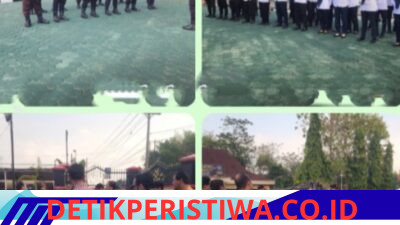 Para PJU Polres Oku Timur Melaksanakan Apel Pagi Berikan Motivasi Dan Penelanan Kepada Seluruh Personel