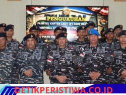 Danlanal Ranai Kukuhkan Jabatan Pasintel, Dandenpomal, dan Komandan KAL Pulau Bungaran