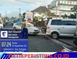 Tingkatkan Keamanan dan Kelancaran Pendistribusian, Sat Lantas Polres Karangasem Intensifkan Gatur Lalin di Kawasan Pertamina Subagan