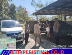 Antisipasi Gangguan Kamtibmas, Polsek Sidemen Gelar Kegiatan Yustisi, Periksa Tamu Asing dan Penduduk yang Menginap di Vila