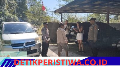 Antisipasi Gangguan Kamtibmas, Polsek Sidemen Gelar Kegiatan Yustisi, Periksa Tamu Asing dan Penduduk yang Menginap di Vila
