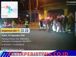 Sinergi TNI-Polri dan Banser Amankan Pawai Obor Peringatan Maulid Nabi, di Banjar Kecicang Islam