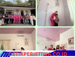Ketua Bhayangkari Cabang OKU Timur, Ny. Dewi Lalu Hedwin Kunjungi Posyandu Kemala Bhayangkari