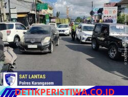 Pastikan Kelancaran Pendistribusian BBM di Kawasan Pertamina Subagan, Sat Lantas Polres Karangasem Lakukan Gatur Lalin 