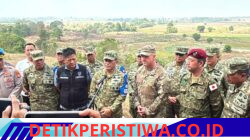 Kasdam II/Swj Dampingi Dankodiklat TNI Tinjau Latgabma Super Garuda Shield 2026 Materi Airbone di Puslatpur Kodiklatad Baturaja