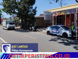 Cegah Lakalantas, Satlantas Polres Karangasem Tertibkan Truk yang Parkir di Sepanjang Jalur Obyek Wisata Candidasa