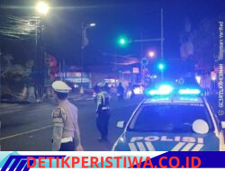 Cegah Gangguan Kamtibmas, Unit Turjagwali Satlantas Polres Karangasem Intensifkan Patroli Barcode dan Blue Light Patrol 