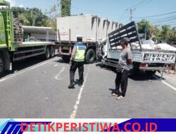 Isuzu Pick Up VS Truck Tractor Head Mercedes Benz di Melaya, Satu Korban Asal Banyuwangi Dinyatakan Meninggal dalam Perawatan