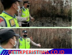 Polres Oku Timur Polda Sumsel Melaui Polsek Cempaka Giat Melaksanakan Ground Cek Titik Stop Karhutla