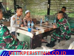 Sinergi TNI-Polri, Kapolsek Idi Tunong bersama Danramil Sambangi Warga Perkuat Sinergi