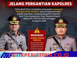 Polres Aceh Timur Imbau Masyarakat Waspada Penipuan Jelang Pergantian Kapolres