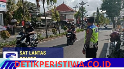 Pastikan Ketertiban dan Kelancaran Arus Lalulintas, Personil Sat Lantas Lakukan Gatur Pagi di Ktl 1 Subagan