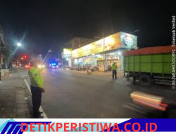 Berikan Rasa Aman kepada Pengguna Jalan, Satuan Lalulintas Polres Karangasem Intensifkan Giat  Blue Light Patrol di KTL 1 Pada Malam Hari