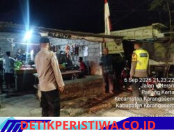 Jaga Kondusivitas Situasi Kamtibmas Wilkumnya, Polsek Bebandem Intensifkan Kegiatan Patroli Malam (KRYD) 