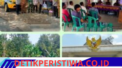 Polres Oku Timur Melaksanakan Kegiatan Himbauan Karhutla Bersama Unsur Musfika BP Bangsa Raja