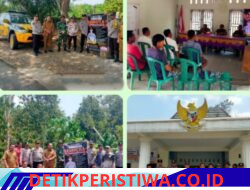Polres Oku Timur Melaksanakan Kegiatan Himbauan Karhutla Bersama Unsur Musfika BP Bangsa Raja