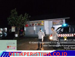 Kapolsek Polsek Sidemen Pimpin Langsung Giat Blue Light Patrol, Pastikan Kamtibmas Tetap Kondusif
