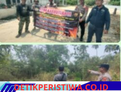 Kegiatan Rutin Yang Di Tingkatkan (KRYD) Pencegahan dan Penanggulangan KARHUTLA Polsek Belitang II Polres OKU Timur