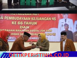 Wabup Sidoarjo Serahkan Bantuan untuk Janda Perintis Kemerdekaan dan Warakawuri