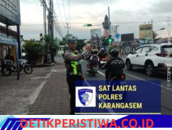 Pastikan Kelancaran Arus Lalulintas, Personil Lantas Lakukan Gatur Pagi di Ktl 1 Subagan