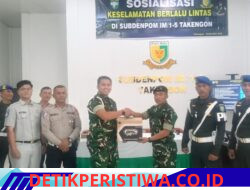 Anggota TNI Menerima Sosialisasi Keselamatan Berlalulintas DI Subdenpom IM/1-5 Takengon