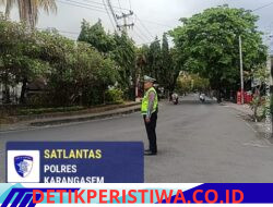 Pastikan Kelancaran Arus Lalulintas, Unit Turjawali Sat Lantas Lakukan Gatur Lalin di Pos 3 Patung Salak Jasri