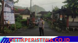Berikan Rasa Aman kepada Masyarakat, Personel Polsek Sidemen Rutin Lakukan Strong Point Pagi di Depan SMA Negeri 1 Sidemen