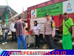 Pastikan Pasar Murah di Pasar Desa Talibeng Berlangsung Aman dan Lancar, Bhabinkamtibmas Desa Talibeng Berikan Pengamanan 