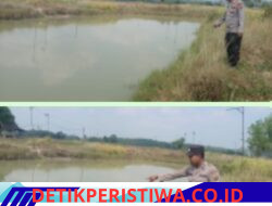 Polres OKU Timur melalui Polsek Buay Pemuka Peliung Cek Embung dan Sebarkan Maklumat Karhutla