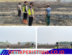 Polres Oku Timur Melalui Polsek Belitang II Melaksanakan Kegiatan,Ground Cek Update Pantauan Titik Hotspot Dari Aplikasi Stop Karhutla Polda Sumsel